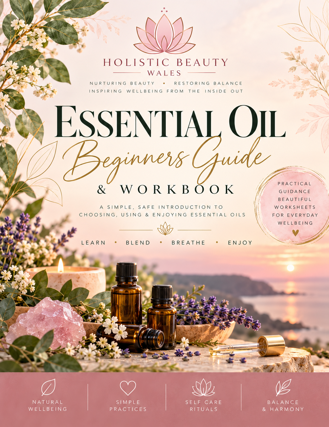 Essential Oil Beginners Guide & Workbook — Digital PDF
